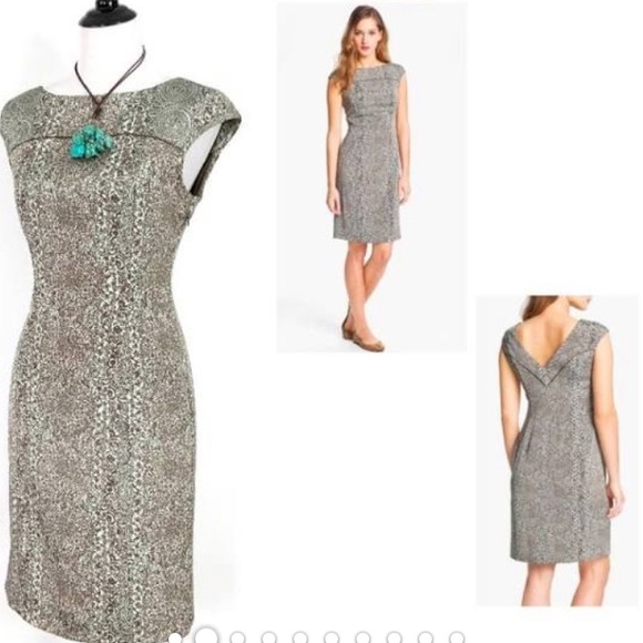 Tory Burch Dresses & Skirts - Tory Burch Gorgeous Carter Print Cap Sleeve Back V Dress SZ 6